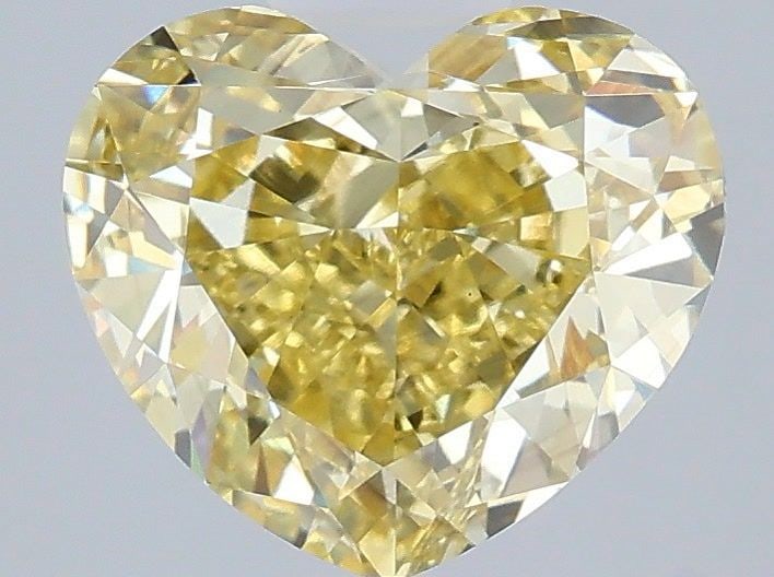Loose Diamond - HEART 3.08ct Fancy Intense Yellow VS2: Loose Diamond - HEART 3.08ct Fancy Intense Yellow VS2 Source: This is a real non-mined Diamond that has been grown in a lab Shape: HEART Carats: 3.08 Color: Fancy Intense Yellow Certification: IGI Vid