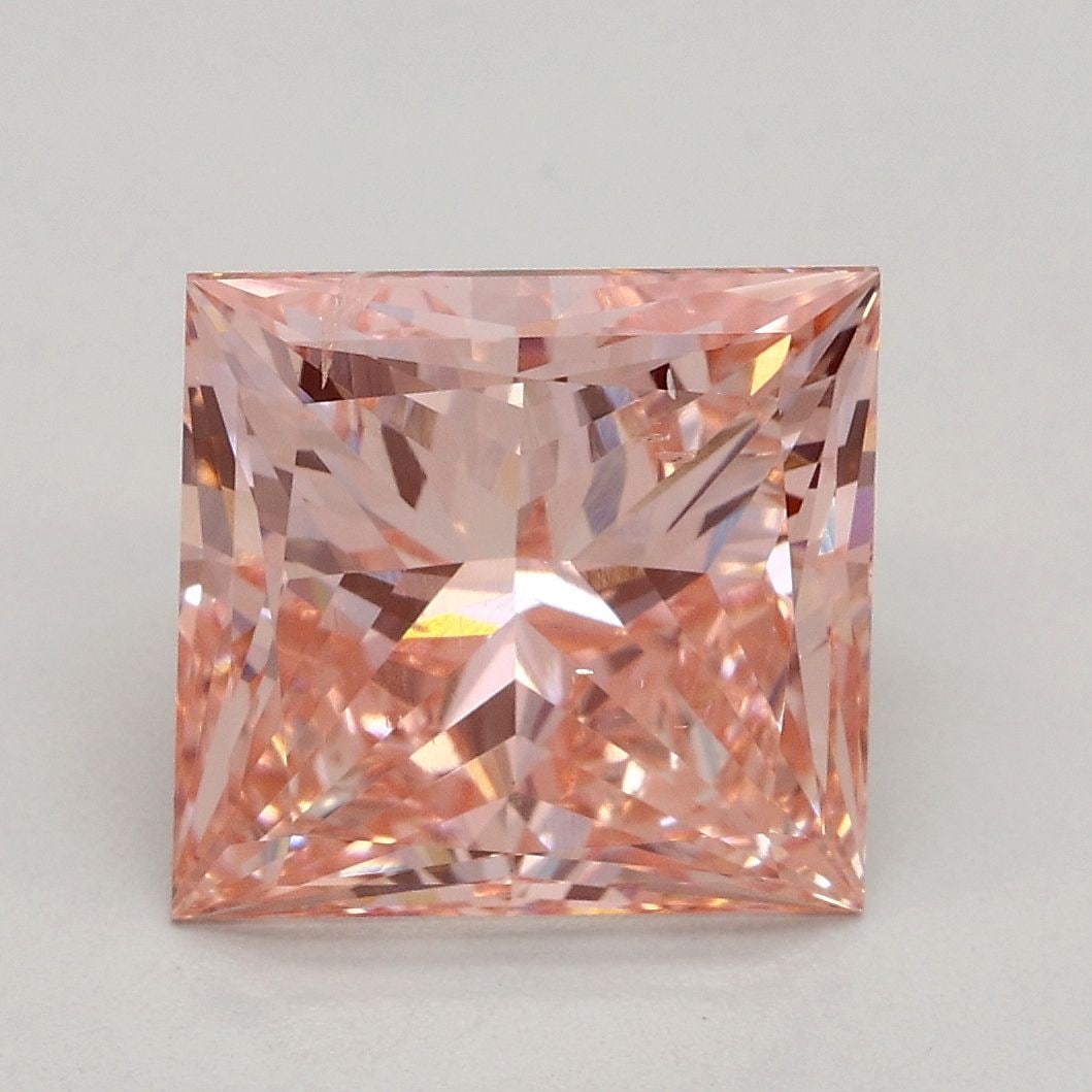 Loose Diamond - PRINCESS 2.97ct Fancy Intense Pink SI1: Loose Diamond - PRINCESS 2.97ct Fancy Intense Pink SI1 Source: This is a real non-mined Diamond that has been grown in a lab Shape: PRINCESS Carats: 2.97 Color: Fancy Intense Pink Certification: IGI V