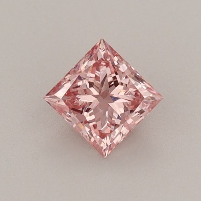 Loose Diamond - PRINCESS 0.42ct Fancy Vivid Pink VS1: Loose Diamond - PRINCESS 0.42ct Fancy Vivid Pink VS1 Source: This is a real non-mined Diamond that has been grown in a lab Shape: PRINCESS Carats: 0.42 Color: Fancy Vivid Pink Certification: IGI Video