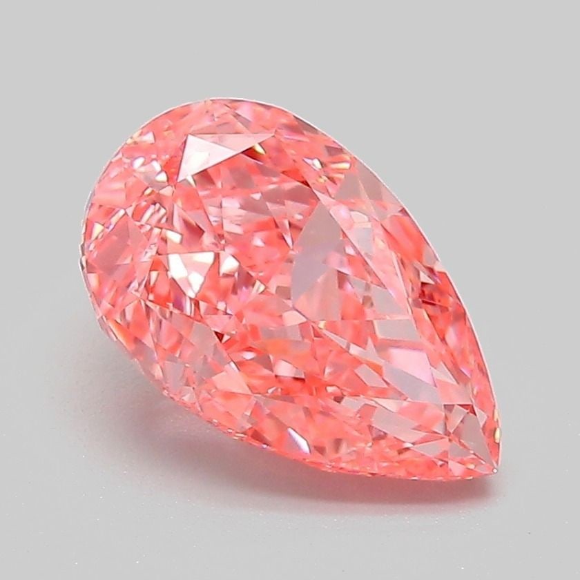 Loose Diamond - PEAR 2.04ct Fancy Vivid Pink VS1: Loose Diamond - PEAR 2.04ct Fancy Vivid Pink VS1 Source: This is a real non-mined Diamond that has been grown in a lab Shape: PEAR Carats: 2.04 Color: Fancy Vivid Pink Certification: IGI Video: