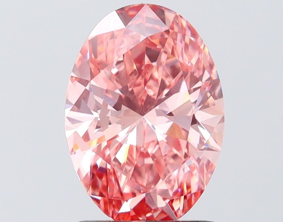 Loose Diamond - OVAL 2.51ct Fancy Vivid Pink VS1: Loose Diamond - OVAL 2.51ct Fancy Vivid Pink VS1 Source: This is a real non-mined Diamond that has been grown in a lab Shape: OVAL Carats: 2.51 Color: Fancy Vivid Pink Certification: IGI Video: