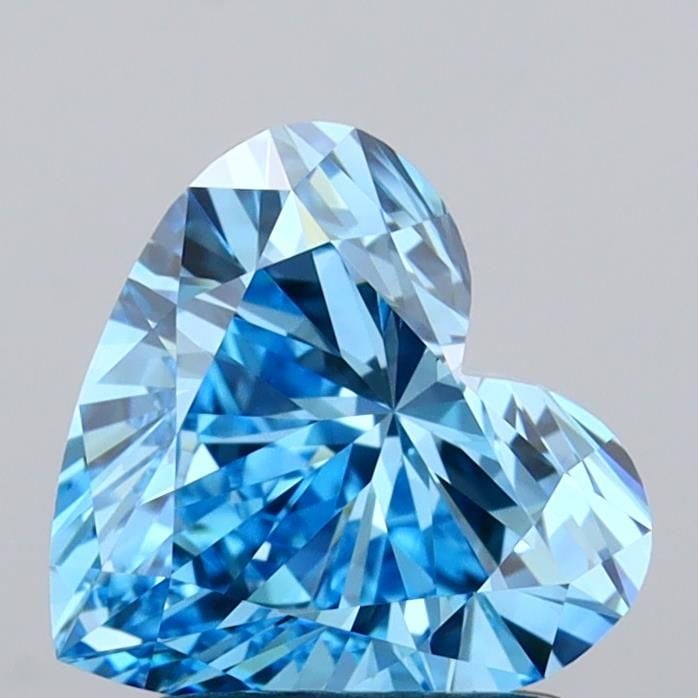 Loose Diamond - HEART 1.53ct Fancy Vivid Blue VVS1: Loose Diamond - HEART 1.53ct Fancy Vivid Blue VVS1 Source: This is a real non-mined Diamond that has been grown in a lab Shape: HEART Carats: 1.53 Color: Fancy Vivid Blue Certification: IGI Video: