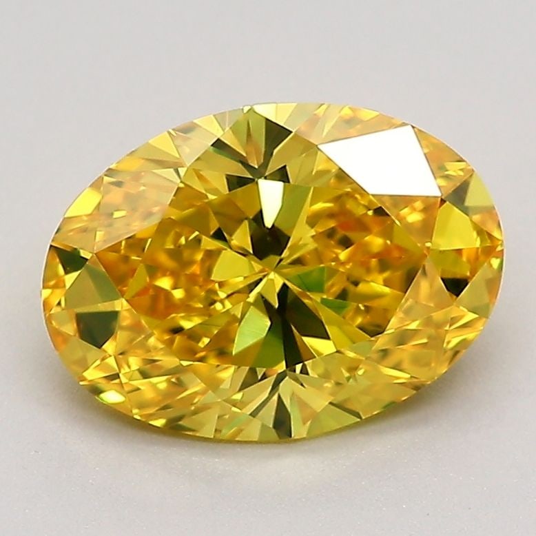 Loose Diamond - OVAL 1.74ct Fancy Vivid Yellow VS1: Loose Diamond - OVAL 1.74ct Fancy Vivid Yellow VS1 Source: This is a real non-mined Diamond that has been grown in a lab Shape: OVAL Carats: 1.74 Color: Fancy Vivid Yellow Certification: IGI Video: