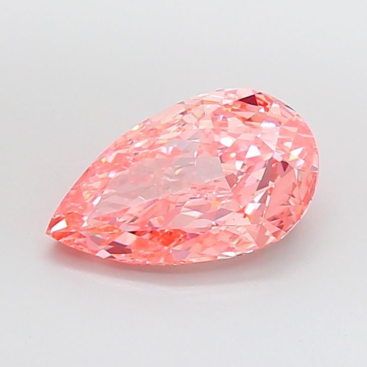 Loose Diamond - PEAR 4.25ct Fancy Vivid Pink VS1: Loose Diamond - PEAR 4.25ct Fancy Vivid Pink VS1 Source: This is a real non-mined Diamond that has been grown in a lab Shape: PEAR Carats: 4.25 Color: Fancy Vivid Pink Certification: IGI Video: