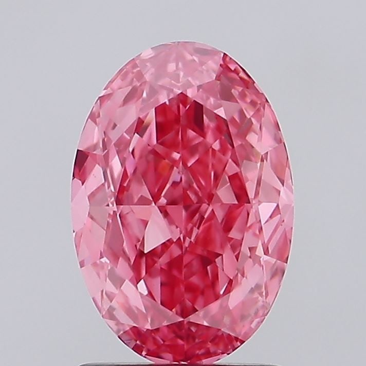 Loose Diamond - OVAL 1.57ct Fancy Vivid Pink VVS2: Loose Diamond - OVAL 1.57ct Fancy Vivid Pink VVS2 Source: This is a real non-mined Diamond that has been grown in a lab Shape: OVAL Carats: 1.57 Color: Fancy Vivid Pink Certification: IGI Video: