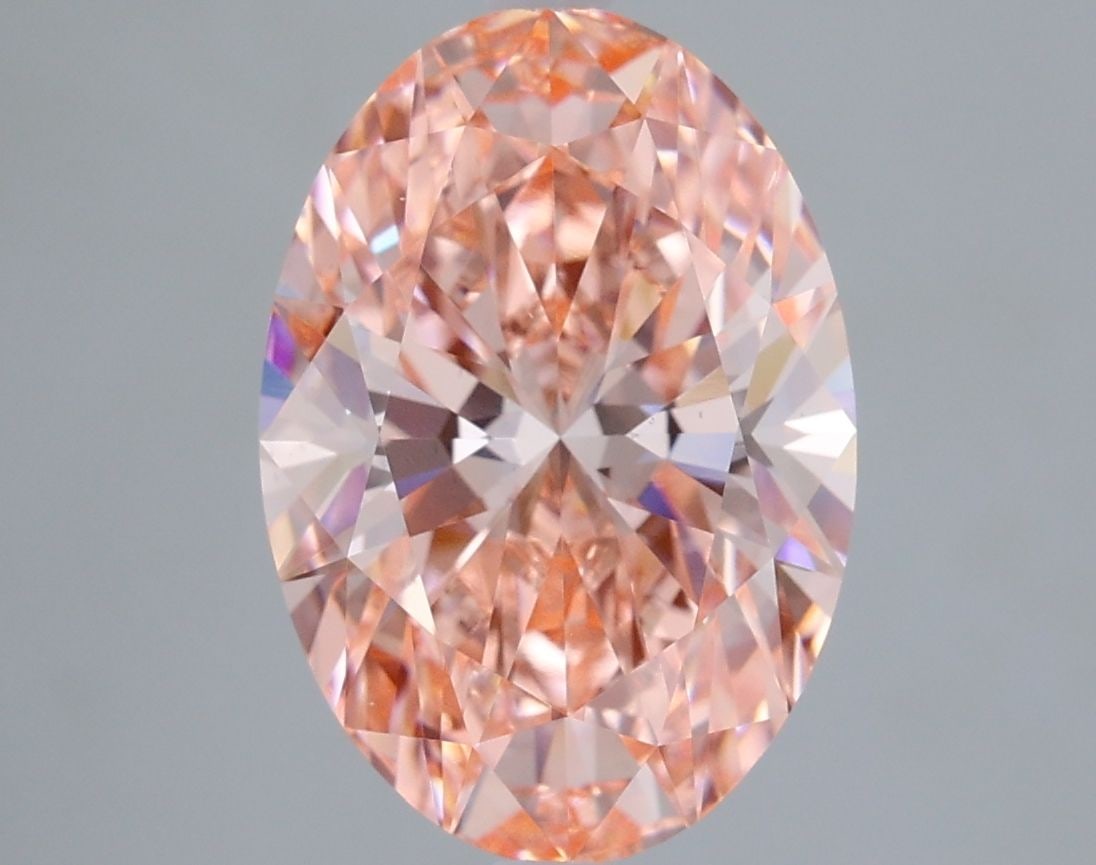 Loose Diamond - OVAL 4.08ct Fancy Vivid Pink VS1: Loose Diamond - OVAL 4.08ct Fancy Vivid Pink VS1 Source: This is a real non-mined Diamond that has been grown in a lab Shape: OVAL Carats: 4.08 Color: Fancy Vivid Pink Certification: IGI Video: