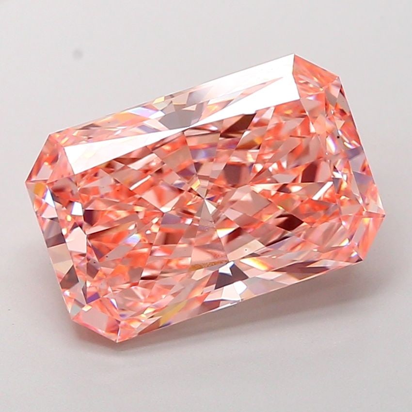 Loose Diamond - RADIANT 7.06ct Fancy Vivid Pink VS1: Loose Diamond - RADIANT 7.06ct Fancy Vivid Pink VS1 Source: This is a real non-mined Diamond that has been grown in a lab Shape: RADIANT Carats: 7.06 Color: Fancy Vivid Pink Certification: IGI Video: