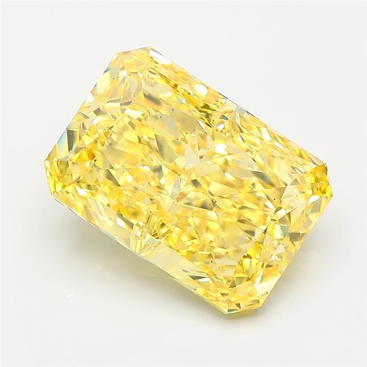 Loose Diamond - RADIANT 5.05ct Fancy Vivid Yellow VS2: Loose Diamond - RADIANT 5.05ct Fancy Vivid Yellow VS2 Source: This is a real non-mined Diamond that has been grown in a lab Shape: RADIANT Carats: 5.05 Color: Fancy Vivid Yellow Certification: IGI Vid