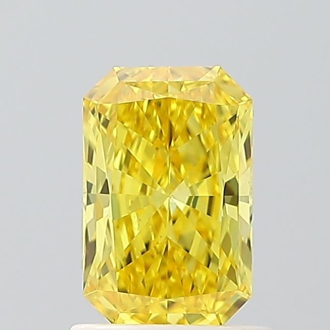 Loose Diamond - RADIANT 1.02ct Fancy Vivid Yellow VS2: Loose Diamond - RADIANT 1.02ct Fancy Vivid Yellow VS2 Source: This is a real non-mined Diamond that has been grown in a lab Shape: RADIANT Carats: 1.02 Color: Fancy Vivid Yellow Certification: IGI Vid