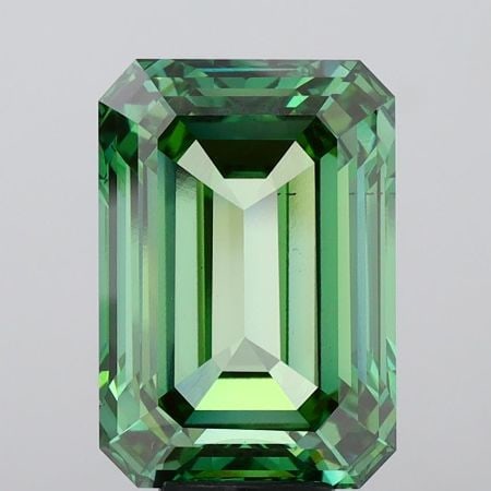 Loose Diamond - EMERALD 10.04ct Fancy Vivid Green VS1 (1 of 1)