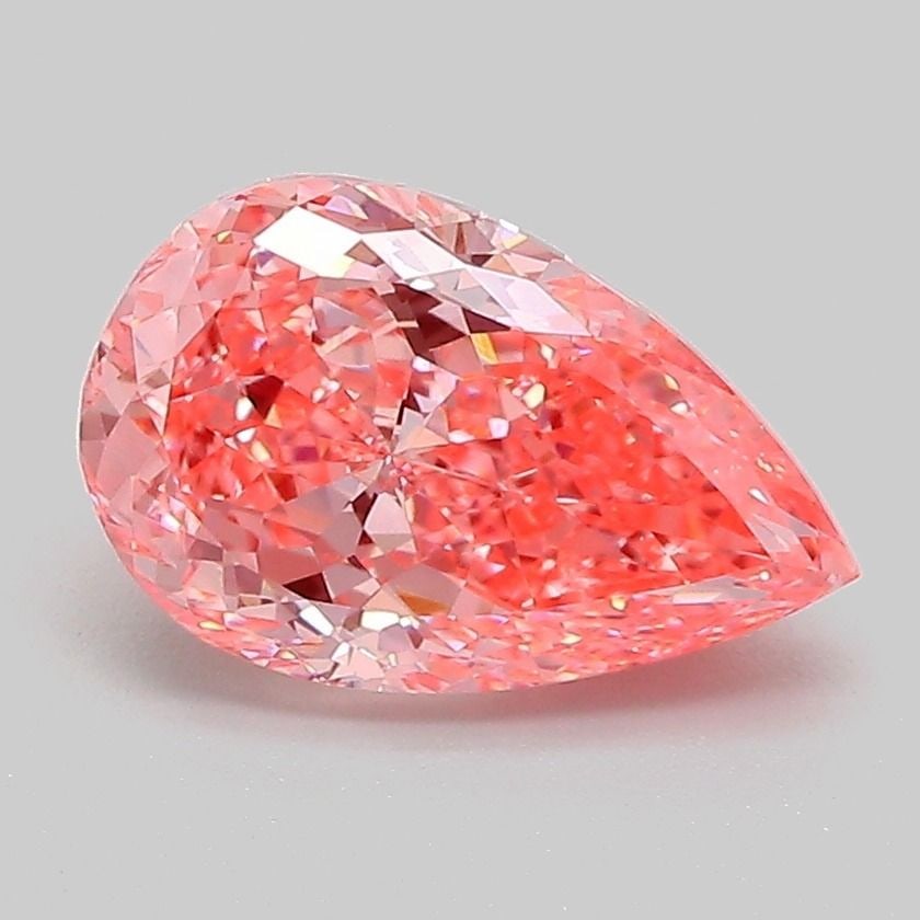 Loose Diamond - PEAR 1.85ct Fancy Vivid Pink VVS2: Loose Diamond - PEAR 1.85ct Fancy Vivid Pink VVS2 Source: This is a real non-mined Diamond that has been grown in a lab Shape: PEAR Carats: 1.85 Color: Fancy Vivid Pink Certification: IGI Video: