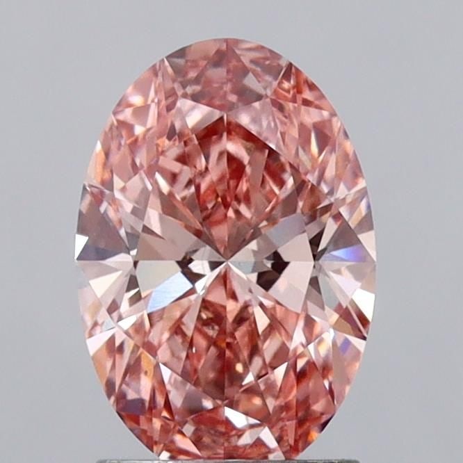 Loose Diamond - OVAL 1.78ct Fancy Vivid Brownish Pink VS2: Loose Diamond - OVAL 1.78ct Fancy Vivid Brownish Pink VS2 Source: This is a real non-mined Diamond that has been grown in a lab Shape: OVAL Carats: 1.78 Color: Fancy Vivid Brownish Pink Certification: