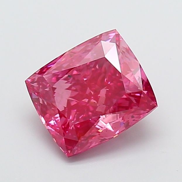 Loose Diamond - CUSHION BRILLIANT 3.13ct Fancy Vivid Pink VS2: Loose Diamond - CUSHION BRILLIANT 3.13ct Fancy Vivid Pink VS2 Source: This is a real non-mined Diamond that has been grown in a lab Shape: CUSHION BRILLIANT Carats: 3.13 Color: Fancy Vivid Pink Certif
