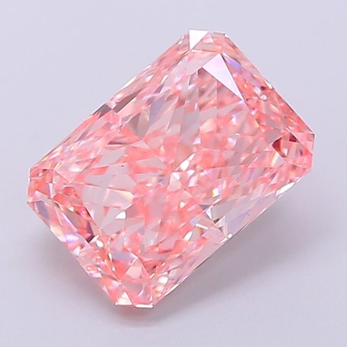 Loose Diamond - RADIANT 2.7ct Fancy Vivid Pink VS1 (1 of 1)