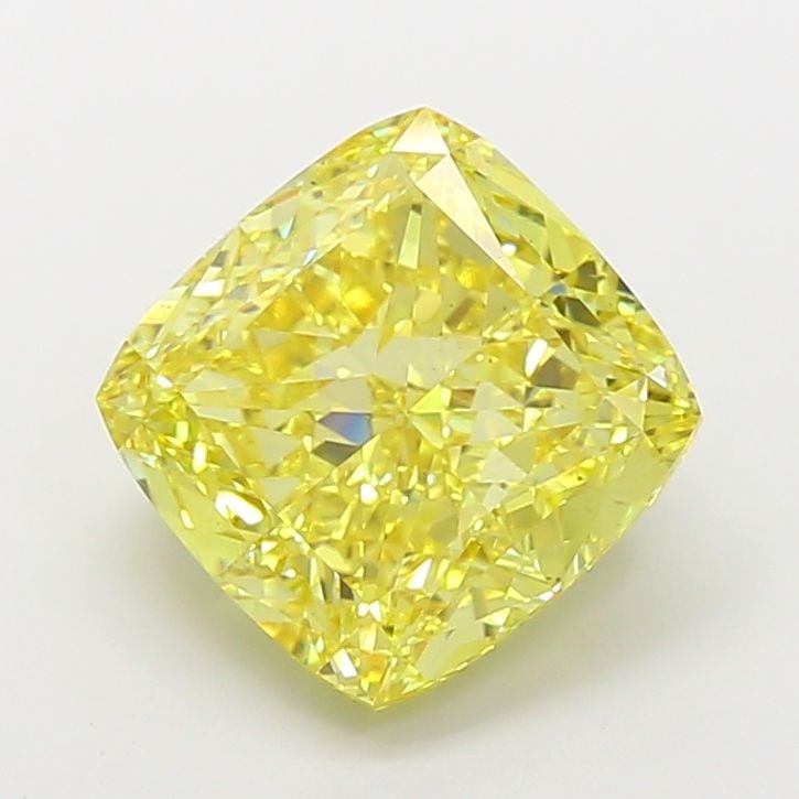 Loose Diamond - CUSHION MODIFIED 10.07ct Fancy Vivid Yellow VS2: Loose Diamond - CUSHION MODIFIED 10.07ct Fancy Vivid Yellow VS2 Source: This is a real non-mined Diamond that has been grown in a lab Shape: CUSHION MODIFIED Carats: 10.07 Color: Fancy Vivid Yellow Ce