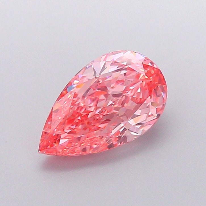 Loose Diamond - PEAR 2.51ct Fancy Vivid Pink VS1: Loose Diamond - PEAR 2.51ct Fancy Vivid Pink VS1 Source: This is a real non-mined Diamond that has been grown in a lab Shape: PEAR Carats: 2.51 Color: Fancy Vivid Pink Certification: IGI Video: