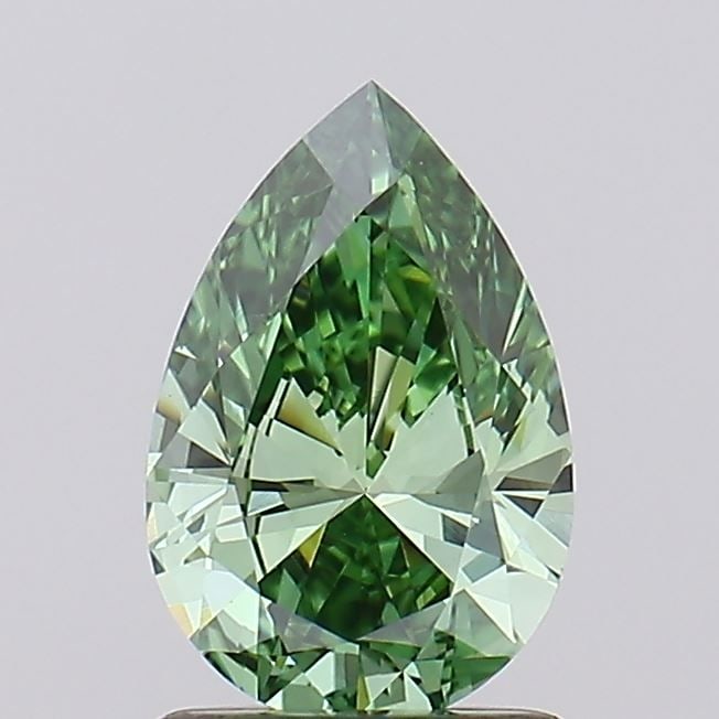 Loose Diamond - PEAR 1.0ct Fancy Green VS1: Loose Diamond - PEAR 1.0ct Fancy Green VS1 Source: This is a real non-mined Diamond that has been grown in a lab Shape: PEAR Carats: 1.0 Color: Fancy Green Certification: NONE Video: