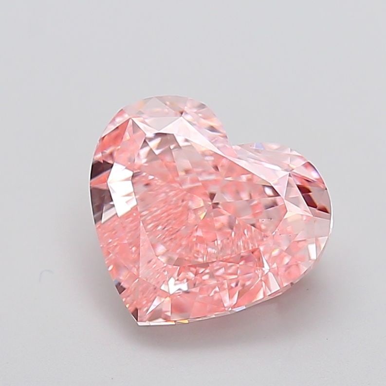Loose Diamond - HEART 4.52ct Fancy Vivid Pink VS1: Loose Diamond - HEART 4.52ct Fancy Vivid Pink VS1 Source: This is a real non-mined Diamond that has been grown in a lab Shape: HEART Carats: 4.52 Color: Fancy Vivid Pink Certification: IGI Video: