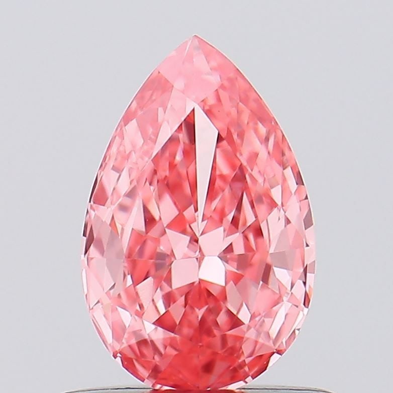 Loose Diamond - PEAR 0.49ct Fancy Pink VVS2: Loose Diamond - PEAR 0.49ct Fancy Pink VVS2 Source: This is a real non-mined Diamond that has been grown in a lab Shape: PEAR Carats: 0.49 Color: Fancy Pink Certification: NONE Video: