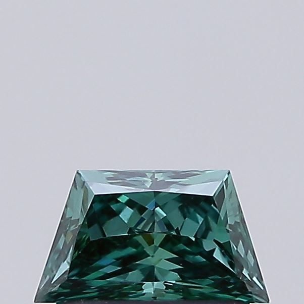 Loose Diamond - TRAPEZOID 0.63ct Fancy Vivid Green VS1 (1 of 1)