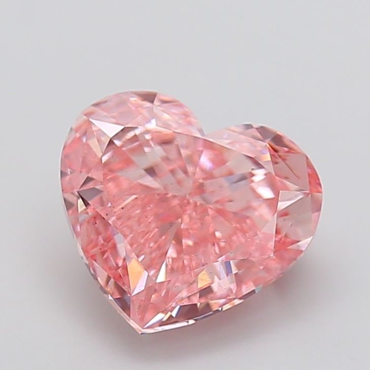 Loose Diamond - HEART 5.02ct Fancy Vivid Pink SI1: Loose Diamond - HEART 5.02ct Fancy Vivid Pink SI1 Source: This is a real non-mined Diamond that has been grown in a lab Shape: HEART Carats: 5.02 Color: Fancy Vivid Pink Certification: IGI Video: