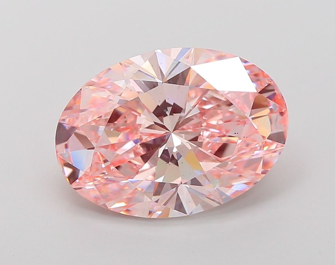 Loose Diamond - OVAL 6.0ct Fancy Intense Pink VS2: Loose Diamond - OVAL 6.0ct Fancy Intense Pink VS2 Source: This is a real non-mined Diamond that has been grown in a lab Shape: OVAL Carats: 6.0 Color: Fancy Intense Pink Certification: IGI Video: