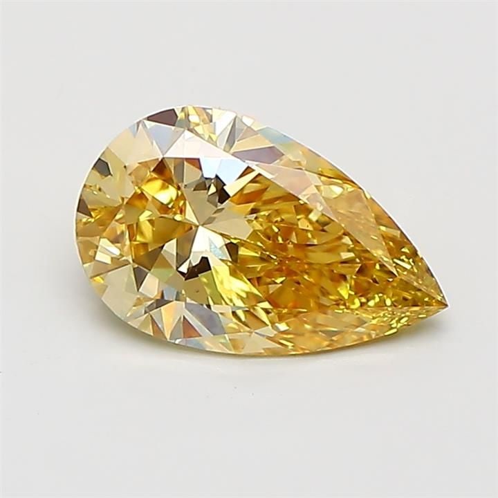 Loose Diamond - PEAR 1.02ct Fancy Vivid Yellow VS2: Loose Diamond - PEAR 1.02ct Fancy Vivid Yellow VS2 Source: This is a real non-mined Diamond that has been grown in a lab Shape: PEAR Carats: 1.02 Color: Fancy Vivid Yellow Certification: NONE Video: