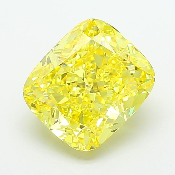 Loose Diamond - CUSHION MODIFIED 7.02ct Fancy Vivid Yellow VVS2 (1 of 1)