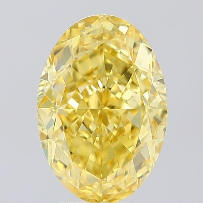 Loose Diamond - OVAL 3.9ct Fancy Intense Yellow VS1: Loose Diamond - OVAL 3.9ct Fancy Intense Yellow VS1 Source: This is a real non-mined Diamond that has been grown in a lab Shape: OVAL Carats: 3.9 Color: Fancy Intense Yellow Certification: IGI Video:
