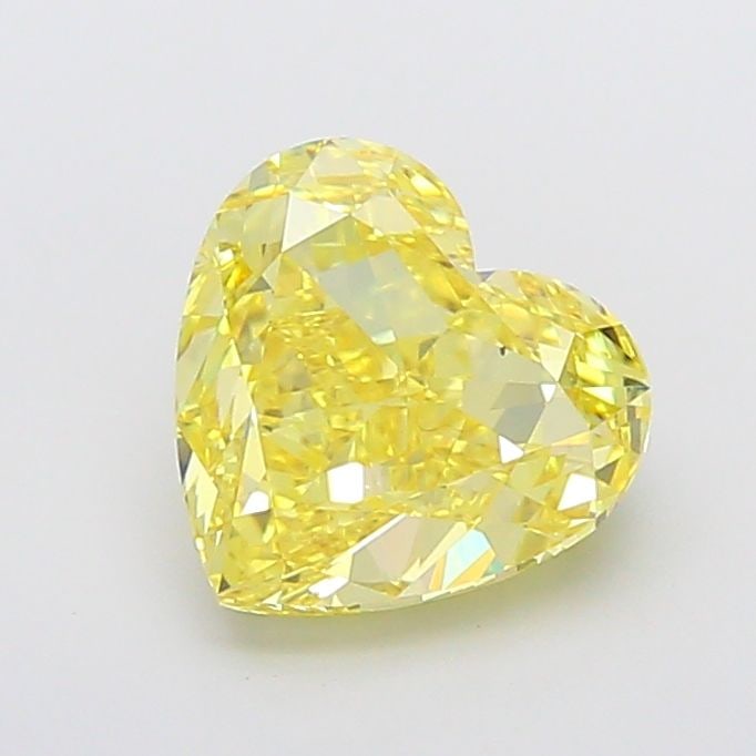 Loose Diamond - HEART 3.51ct Fancy Vivid Yellow VS1: Loose Diamond - HEART 3.51ct Fancy Vivid Yellow VS1 Source: This is a real non-mined Diamond that has been grown in a lab Shape: HEART Carats: 3.51 Color: Fancy Vivid Yellow Certification: IGI Video: