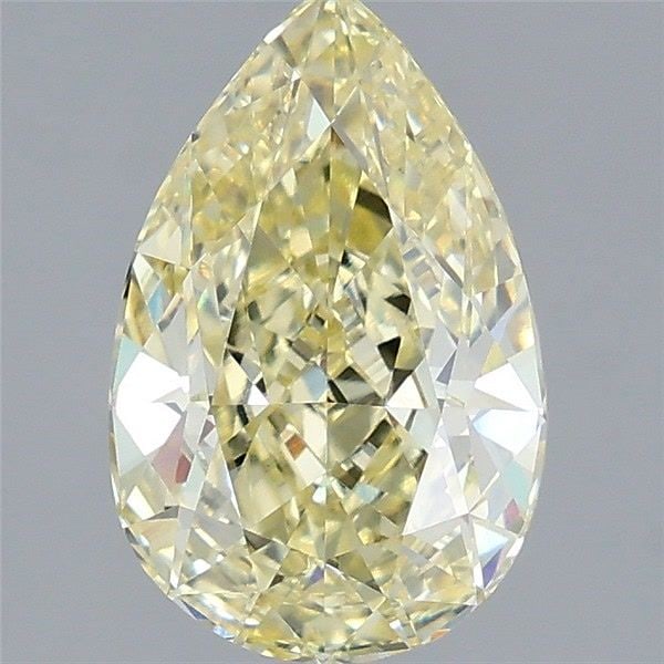 Loose Diamond - PEAR 3.04ct Fancy Intense Yellow VVS2: Loose Diamond - PEAR 3.04ct Fancy Intense Yellow VVS2 Source: This is a real non-mined Diamond that has been grown in a lab Shape: PEAR Carats: 3.04 Color: Fancy Intense Yellow Certification: IGI Vide
