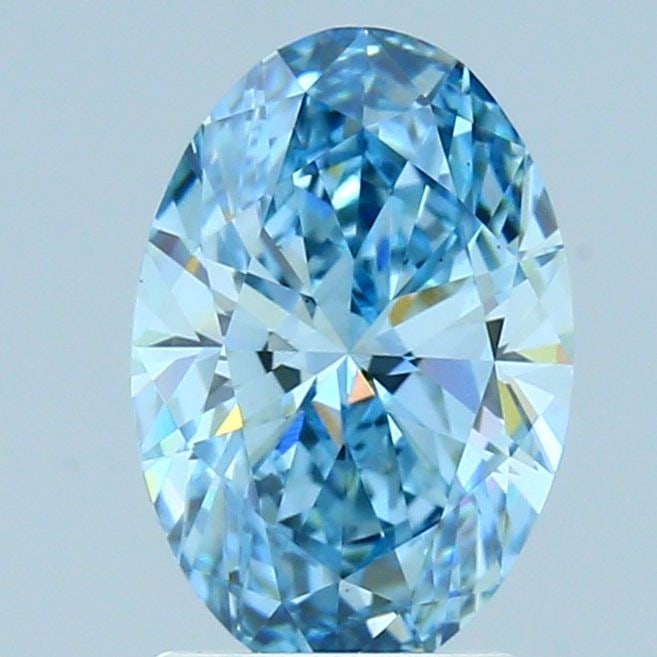 Loose Diamond - OVAL 1.77ct Fancy Vivid Blue VS1: Loose Diamond - OVAL 1.77ct Fancy Vivid Blue VS1 Source: This is a real non-mined Diamond that has been grown in a lab Shape: OVAL Carats: 1.77 Color: Fancy Vivid Blue Certification: IGI Video: