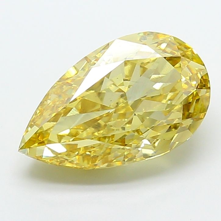 Loose Diamond - PEAR 8.04ct Fancy Intense Yellow VS1: Loose Diamond - PEAR 8.04ct Fancy Intense Yellow VS1 Source: This is a real non-mined Diamond that has been grown in a lab Shape: PEAR Carats: 8.04 Color: Fancy Intense Yellow Certification: IGI Video