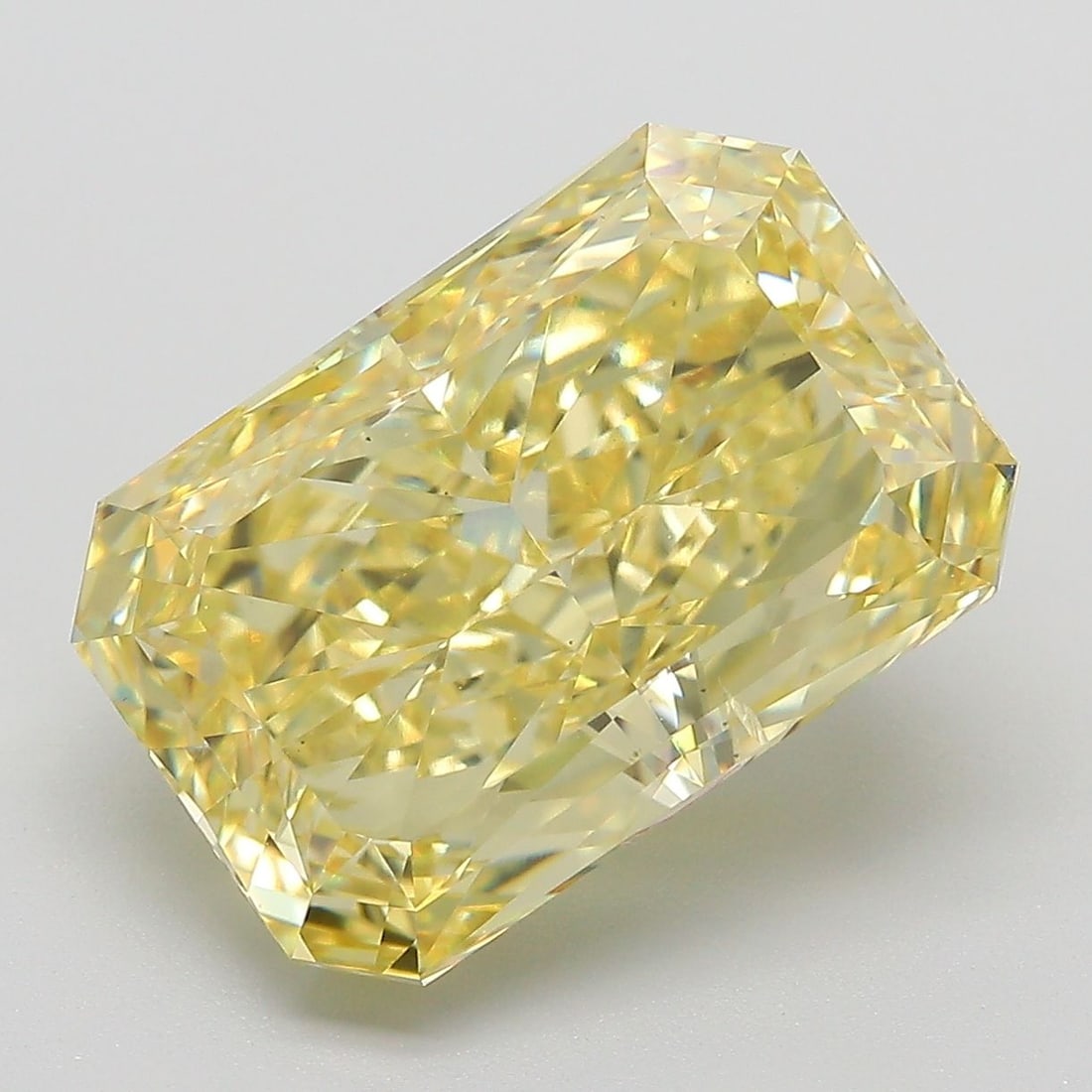 Loose Diamond - RADIANT 8.04ct Fancy Intense Yellow VS2: Loose Diamond - RADIANT 8.04ct Fancy Intense Yellow VS2 Source: This is a real non-mined Diamond that has been grown in a lab Shape: RADIANT Carats: 8.04 Color: Fancy Intense Yellow Certification: IGI