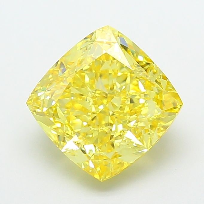 Loose Diamond - CUSHION MODIFIED 3.57ct Fancy Intense Yellow VS1: Loose Diamond - CUSHION MODIFIED 3.57ct Fancy Intense Yellow VS1 Source: This is a real non-mined Diamond that has been grown in a lab Shape: CUSHION MODIFIED Carats: 3.57 Color: Fancy Intense Yellow 