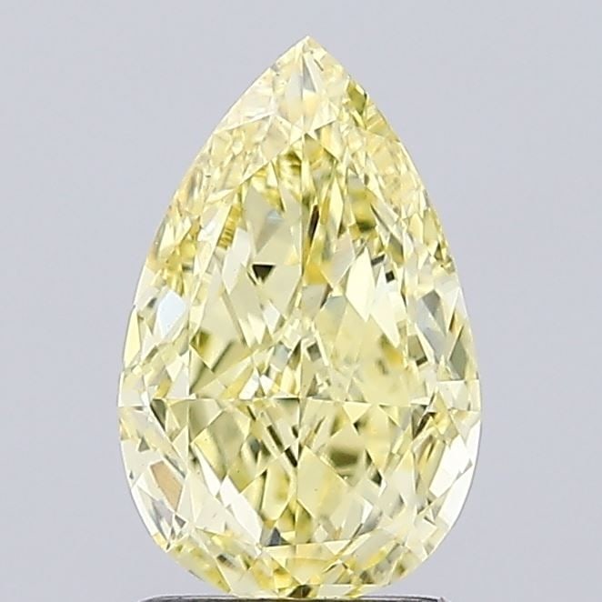 Loose Diamond - PEAR 1.5ct Fancy Intense Yellow VS1: Loose Diamond - PEAR 1.5ct Fancy Intense Yellow VS1 Source: This is a real non-mined Diamond that has been grown in a lab Shape: PEAR Carats: 1.5 Color: Fancy Intense Yellow Certification: IGI Video: