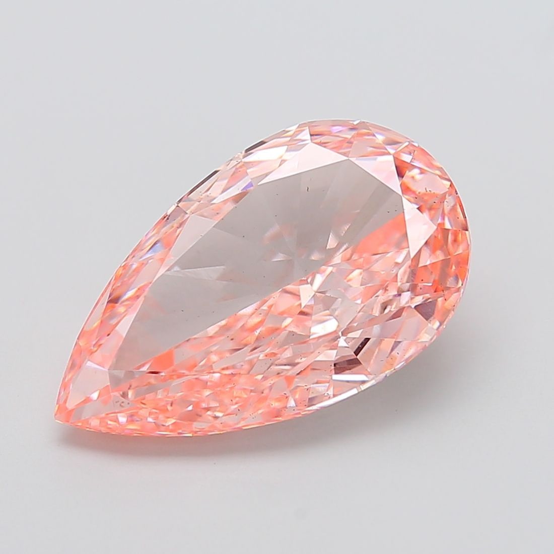 Loose Diamond - PEAR 10.07ct Fancy Vivid Pink VS2: Loose Diamond - PEAR 10.07ct Fancy Vivid Pink VS2 Source: This is a real non-mined Diamond that has been grown in a lab Shape: PEAR Carats: 10.07 Color: Fancy Vivid Pink Certification: IGI Video: