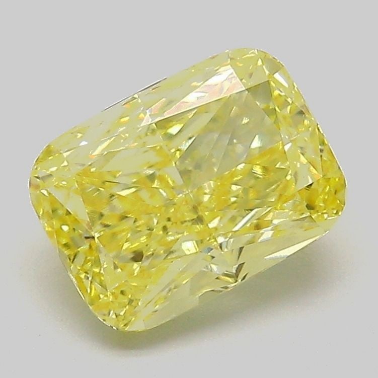 Loose Diamond - CUSHION MODIFIED 1.9ct Fancy Intense Yellow VVS2: Loose Diamond - CUSHION MODIFIED 1.9ct Fancy Intense Yellow VVS2 Source: This is a real non-mined Diamond that has been grown in a lab Shape: CUSHION MODIFIED Carats: 1.9 Color: Fancy Intense Yellow C