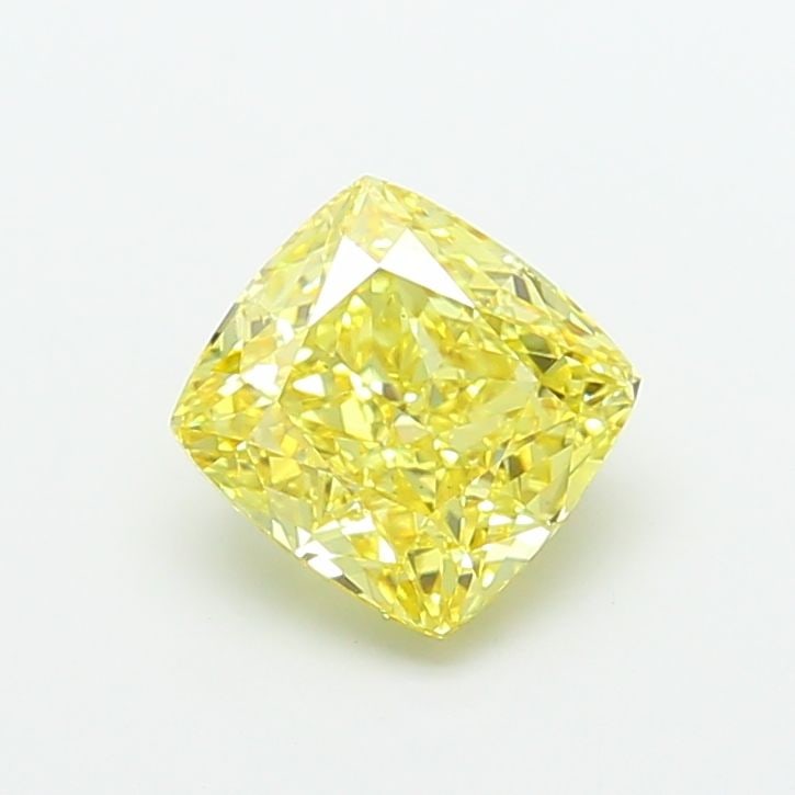 Loose Diamond - CUSHION MODIFIED 3.01ct Fancy Vivid Yellow VS1: Loose Diamond - CUSHION MODIFIED 3.01ct Fancy Vivid Yellow VS1 Source: This is a real non-mined Diamond that has been grown in a lab Shape: CUSHION MODIFIED Carats: 3.01 Color: Fancy Vivid Yellow Cert