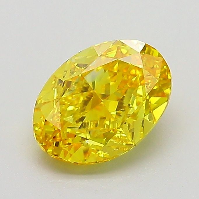 Loose Diamond - OVAL 1.13ct Fancy Vivid Yellow VS1: Loose Diamond - OVAL 1.13ct Fancy Vivid Yellow VS1 Source: This is a real non-mined Diamond that has been grown in a lab Shape: OVAL Carats: 1.13 Color: Fancy Vivid Yellow Certification: IGI The Diamo