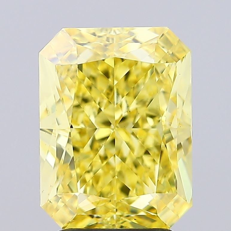 Loose Diamond - RADIANT 4.01ct Fancy Vivid Yellow VS2: Loose Diamond - RADIANT 4.01ct Fancy Vivid Yellow VS2 Source: This is a real non-mined Diamond that has been grown in a lab Shape: RADIANT Carats: 4.01 Color: Fancy Vivid Yellow Certification: IGI Vid
