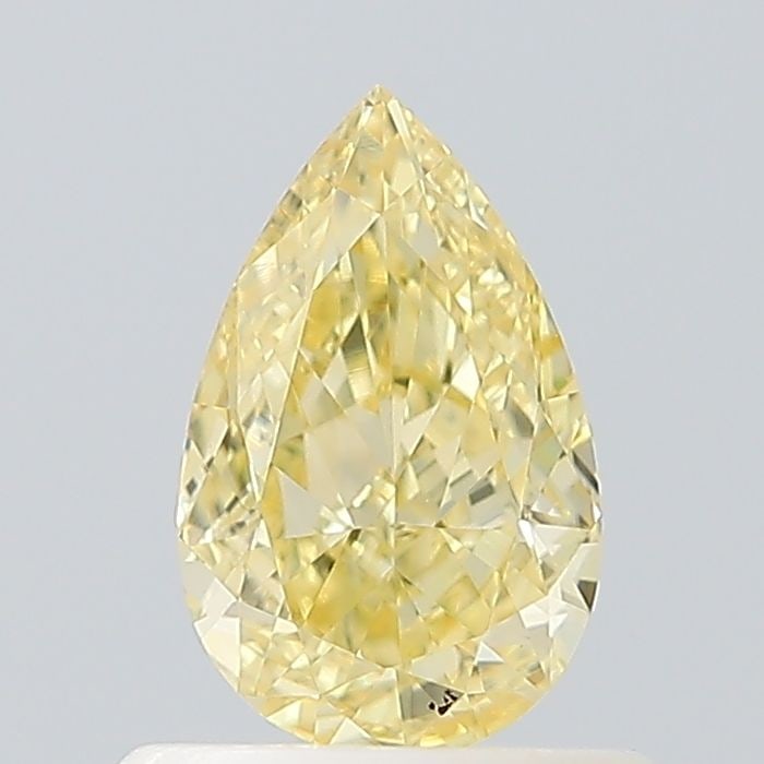Loose Diamond - PEAR 0.65ct Fancy Intense Yellow VS1: Loose Diamond - PEAR 0.65ct Fancy Intense Yellow VS1 Source: This is a real non-mined Diamond that has been grown in a lab Shape: PEAR Carats: 0.65 Color: Fancy Intense Yellow Certification: IGI Video