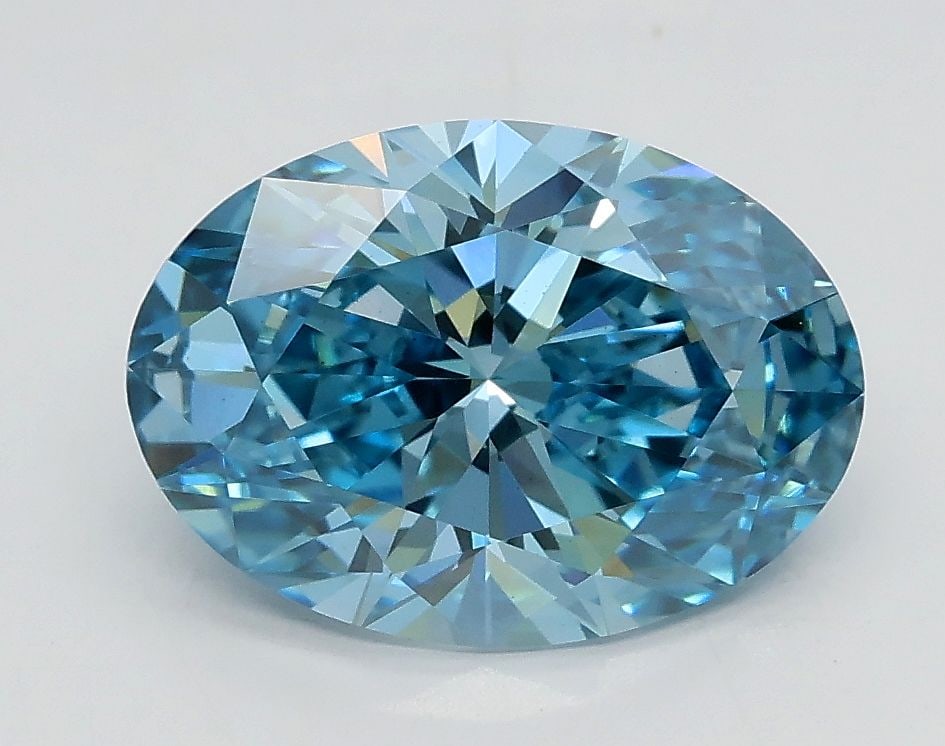 Loose Diamond - OVAL 2.01ct Fancy Vivid Blue VS1: Loose Diamond - OVAL 2.01ct Fancy Vivid Blue VS1 Source: This is a real non-mined Diamond that has been grown in a lab Shape: OVAL Carats: 2.01 Color: Fancy Vivid Blue Certification: IGI Video: