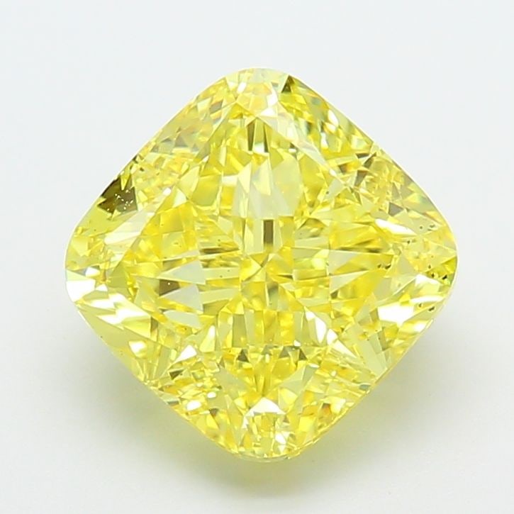 Loose Diamond - CUSHION MODIFIED 5.05ct Fancy Intense Yellow VS2: Loose Diamond - CUSHION MODIFIED 5.05ct Fancy Intense Yellow VS2 Source: This is a real non-mined Diamond that has been grown in a lab Shape: CUSHION MODIFIED Carats: 5.05 Color: Fancy Intense Yellow 