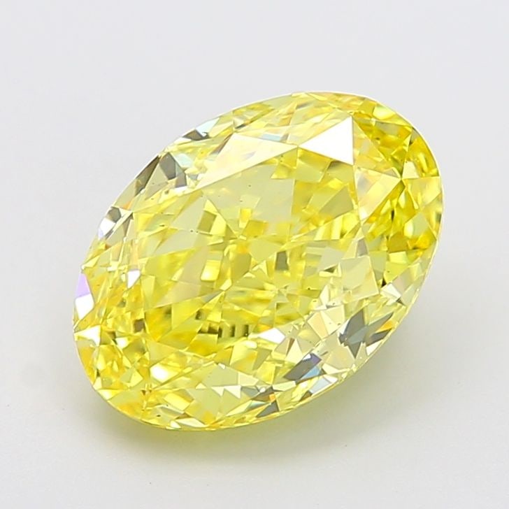 Loose Diamond - OVAL 5.01ct Fancy Vivid Yellow VS1: Loose Diamond - OVAL 5.01ct Fancy Vivid Yellow VS1 Source: This is a real non-mined Diamond that has been grown in a lab Shape: OVAL Carats: 5.01 Color: Fancy Vivid Yellow Certification: IGI Video: