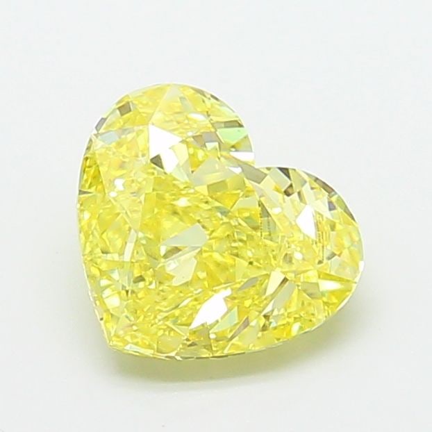 Loose Diamond - HEART 2.52ct Fancy Intense Yellow VVS2: Loose Diamond - HEART 2.52ct Fancy Intense Yellow VVS2 Source: This is a real non-mined Diamond that has been grown in a lab Shape: HEART Carats: 2.52 Color: Fancy Intense Yellow Certification: IGI Vi