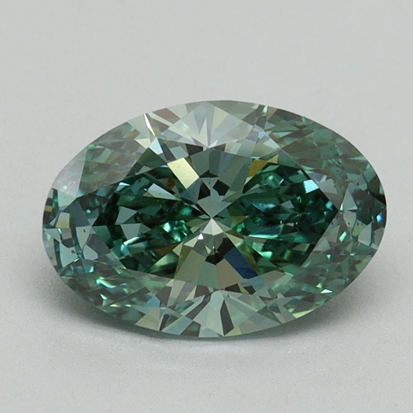 Loose Diamond - OVAL 1.51ct Fancy Vivid Green SI1: Loose Diamond - OVAL 1.51ct Fancy Vivid Green SI1 Source: This is a real non-mined Diamond that has been grown in a lab Shape: OVAL Carats: 1.51 Color: Fancy Vivid Green Certification: IGI Video: