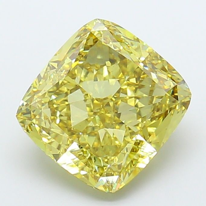 Loose Diamond - CUSHION MODIFIED 10.1ct Fancy Intense Yellow VS1: Loose Diamond - CUSHION MODIFIED 10.1ct Fancy Intense Yellow VS1 Source: This is a real non-mined Diamond that has been grown in a lab Shape: CUSHION MODIFIED Carats: 10.1 Color: Fancy Intense Yellow 