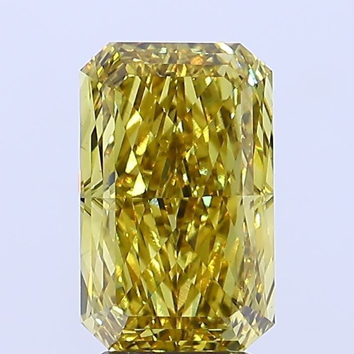 Loose Diamond - RADIANT 4.4ct Fancy Vivid Yellow VS1: Loose Diamond - RADIANT 4.4ct Fancy Vivid Yellow VS1 Source: This is a real non-mined Diamond that has been grown in a lab Shape: RADIANT Carats: 4.4 Color: Fancy Vivid Yellow Certification: IGI Video