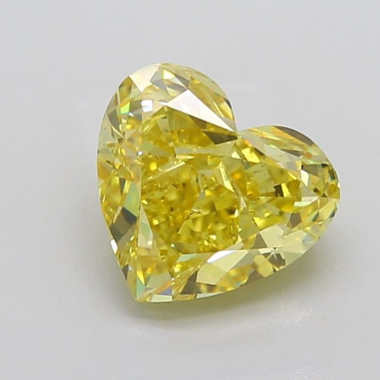 Loose Diamond - HEART 5.0ct Fancy Intense Yellow SI1: Loose Diamond - HEART 5.0ct Fancy Intense Yellow SI1 Source: This is a real non-mined Diamond that has been grown in a lab Shape: HEART Carats: 5.0 Color: Fancy Intense Yellow Certification: IGI Video